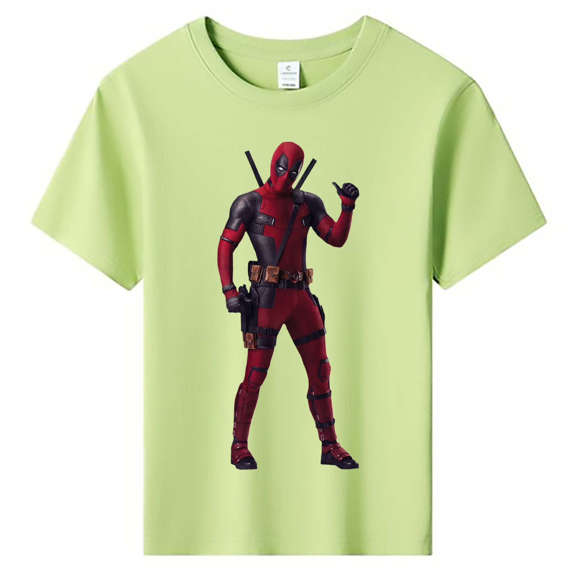 （画像用） Deadpool デッドプール 綿100％キッズTシャツ（フロントプリント）